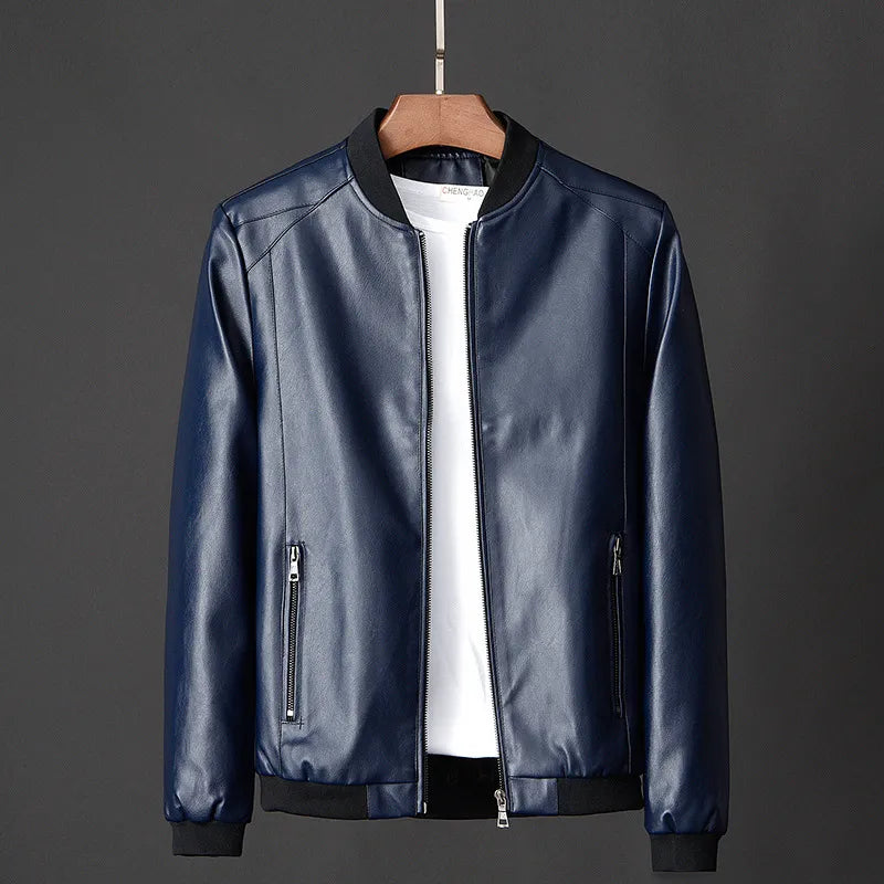 Veste En Cuir Classique pour Homme Ecke