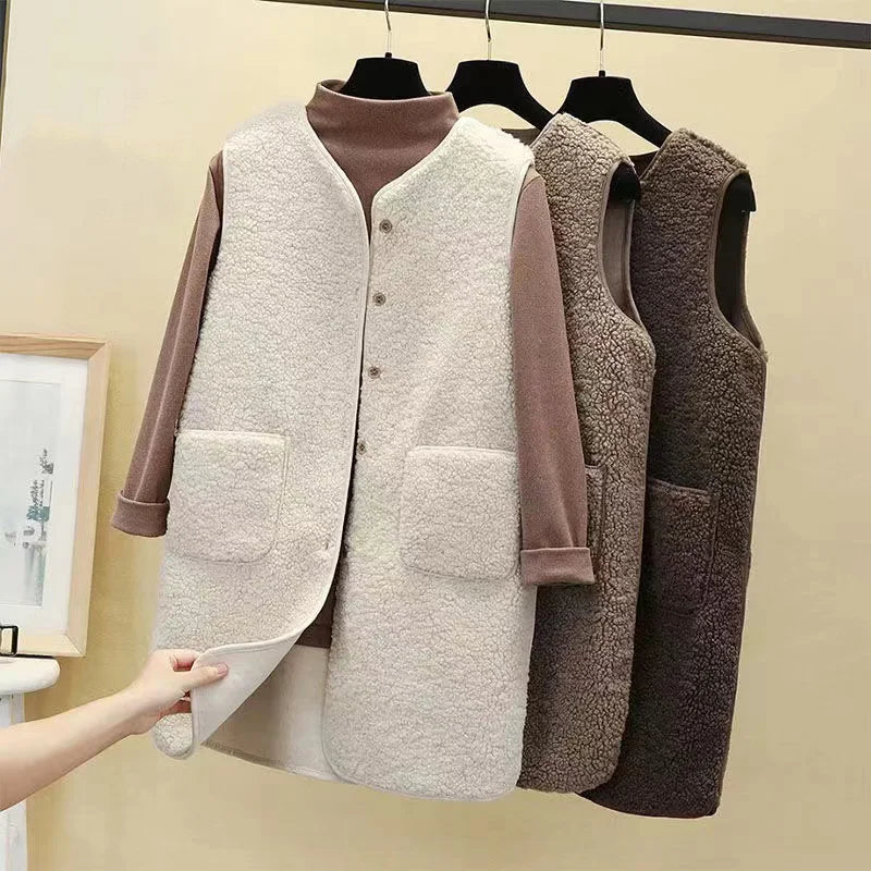 Gilet Décontracté pour Femmes Teddy